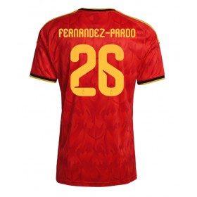 Belgien Matias Fernandez-Pardo #26 Hemmakläder VM 2026 Kortärmad